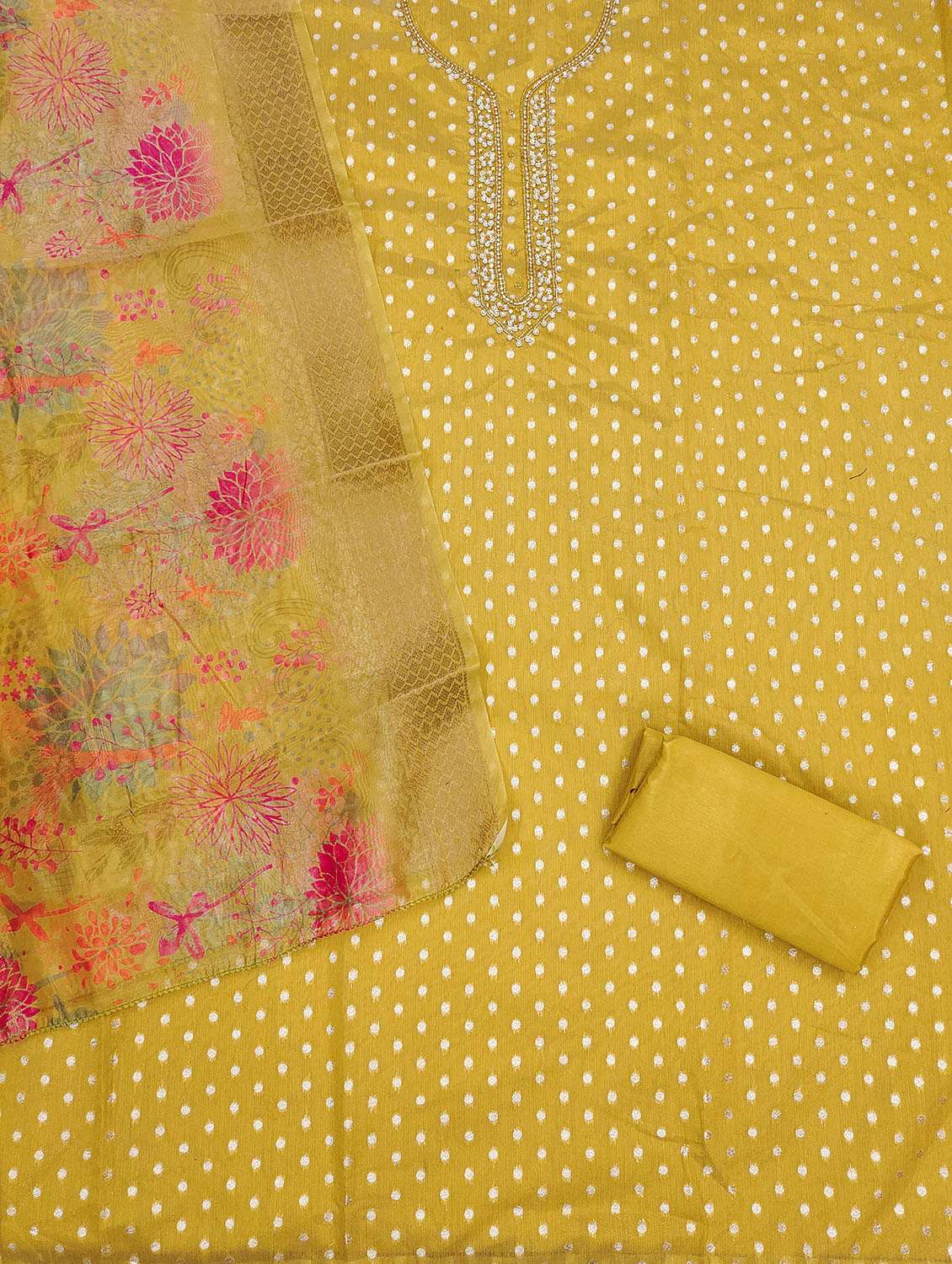 women self design embroidered unstitched suit set - 21972713 -  Standard Image - 2