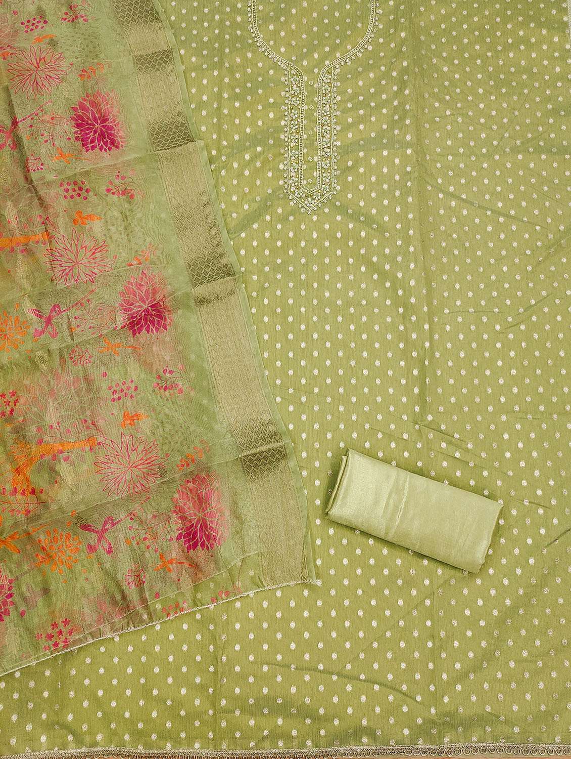 women self design embroidered unstitched suit set - 21972714 -  Standard Image - 2