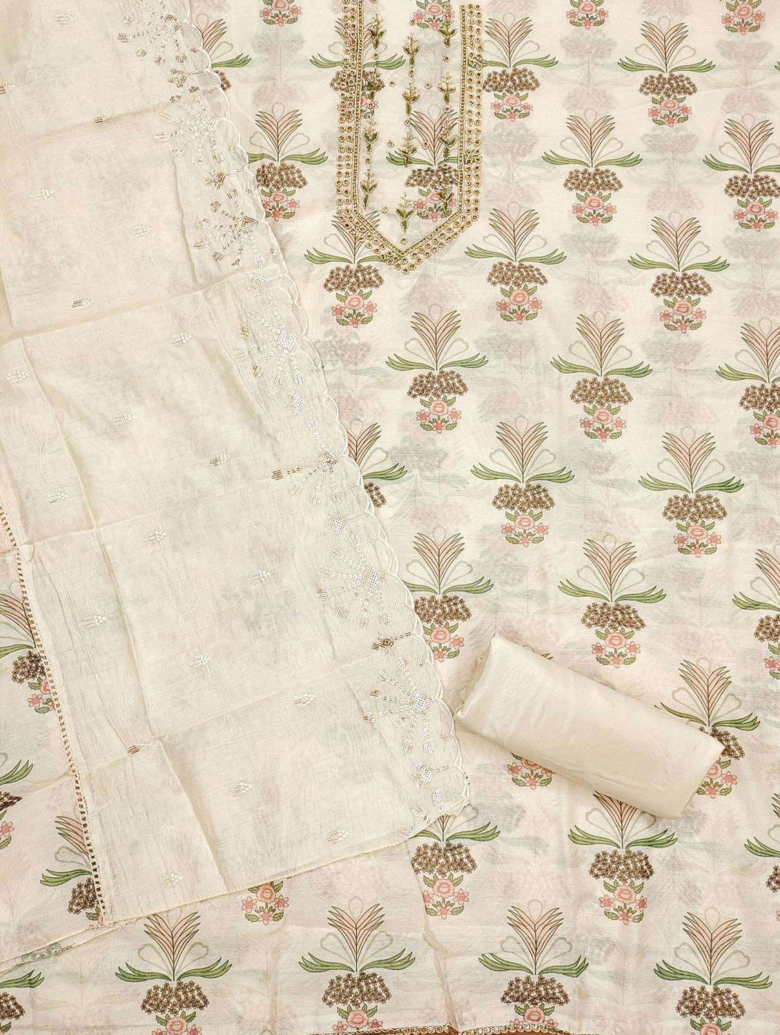 women floral embroidered unstitched suit set - 21972834 - Standard Image - 2