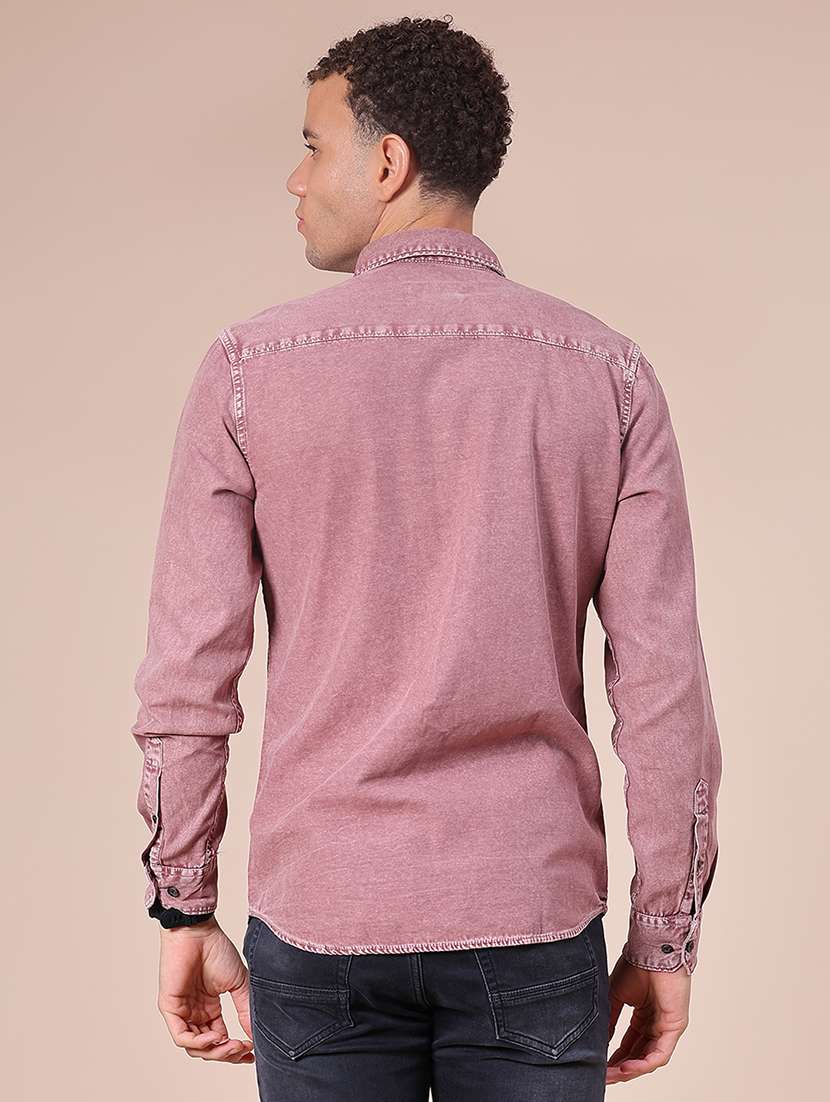 men solid long sleeve regular fit shirt - 21973715 -  Standard Image - 2