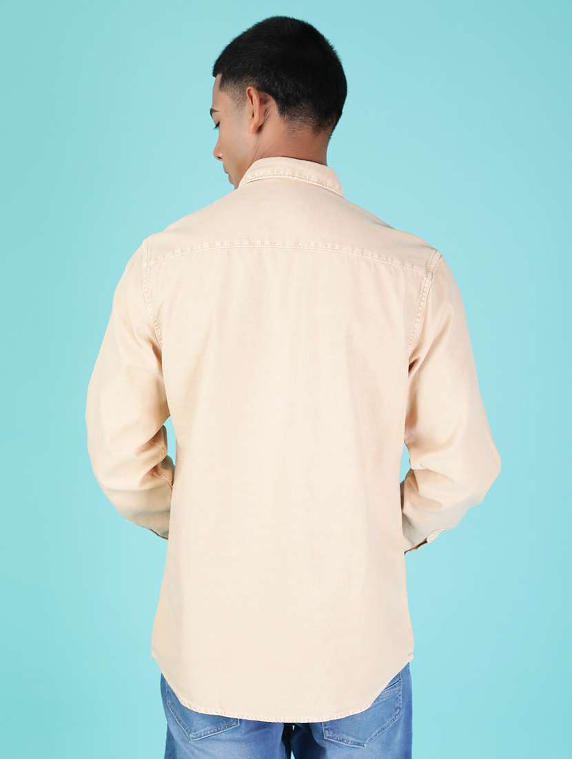 men solid long sleeve regular fit shirt - 21973716 -  Standard Image - 2