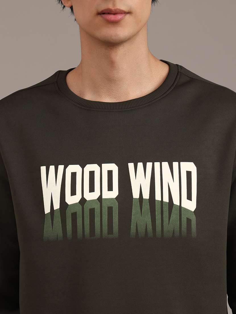 men typographic long sleeve regular fit sweatshirt - 21974257 -  Standard Image - 2