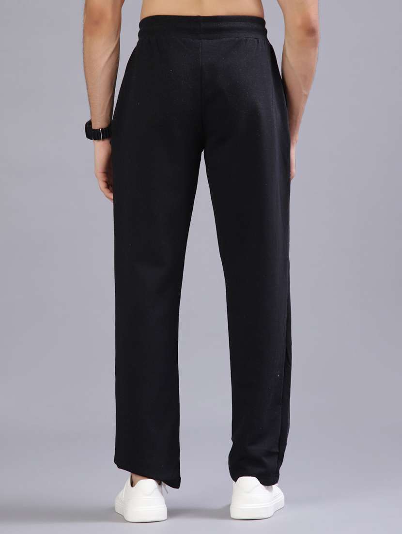 men solid mid rise full length track pant - 21974438 -  Standard Image - 2