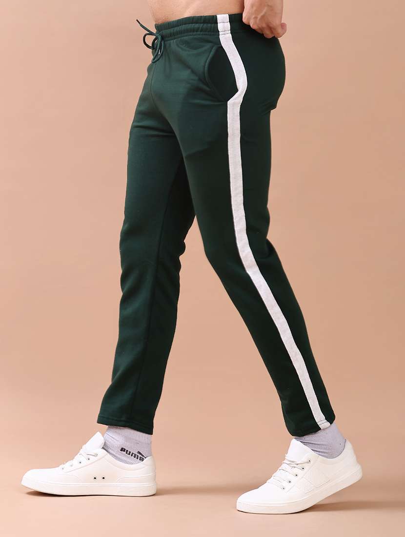 men solid mid rise full length track pant - 21974708 -  Standard Image - 2
