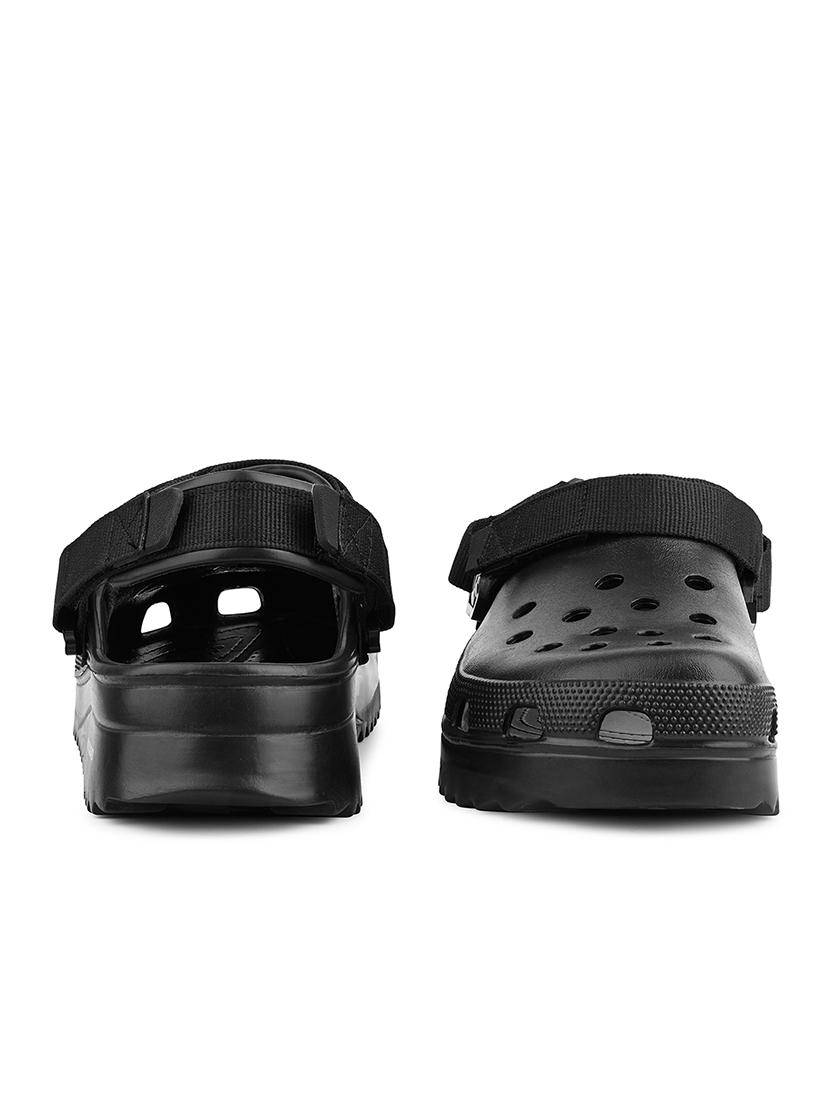men black solid crocs - 21974851 - Standard Image - 2
