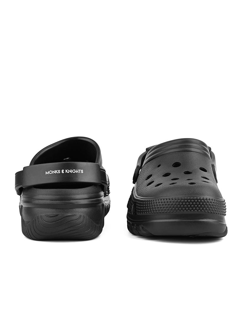 men black solid crocs - 21974856 - Standard Image - 2