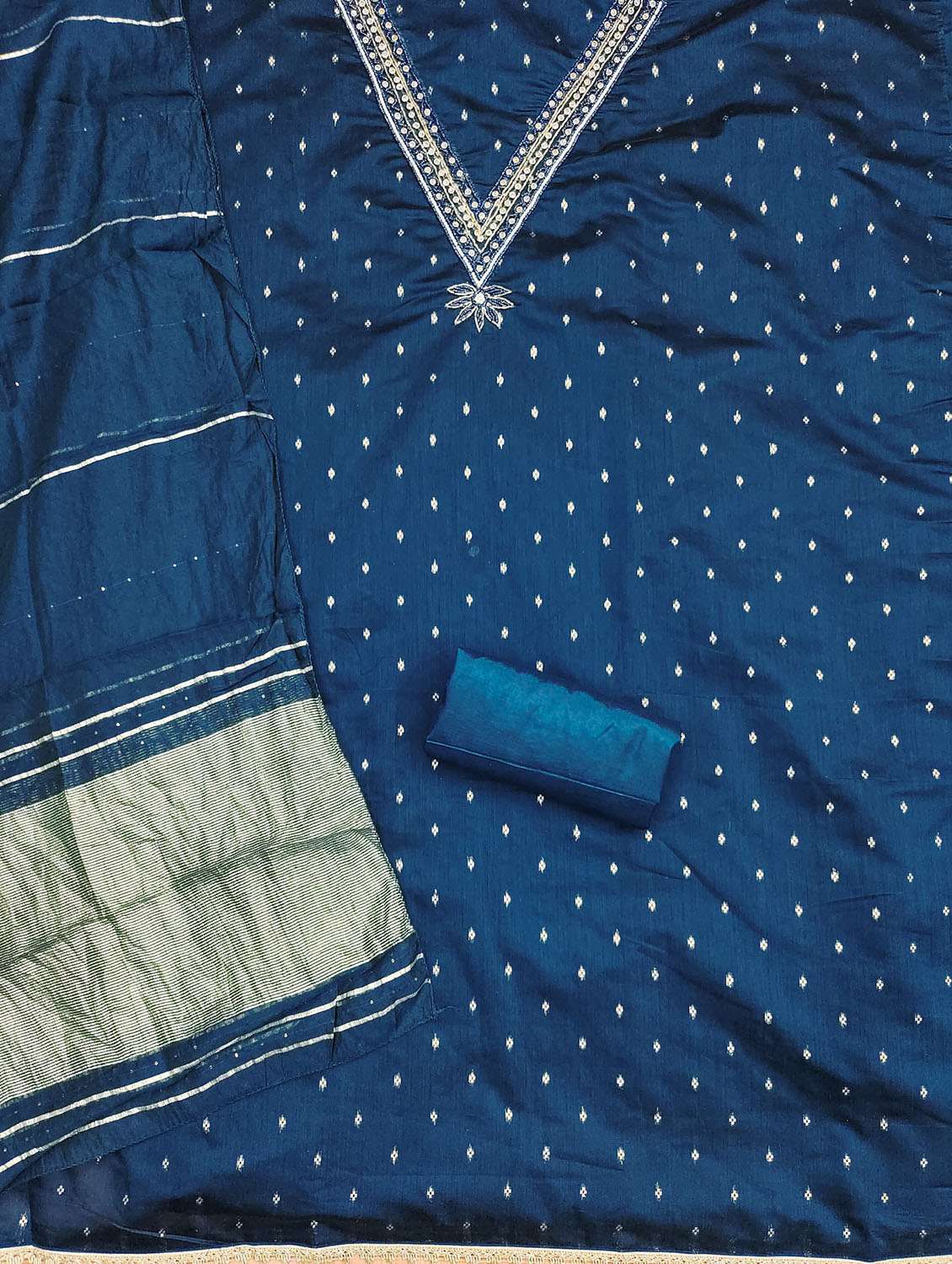 women self design embroidered unstitched suit set - 21974864 -  Standard Image - 2