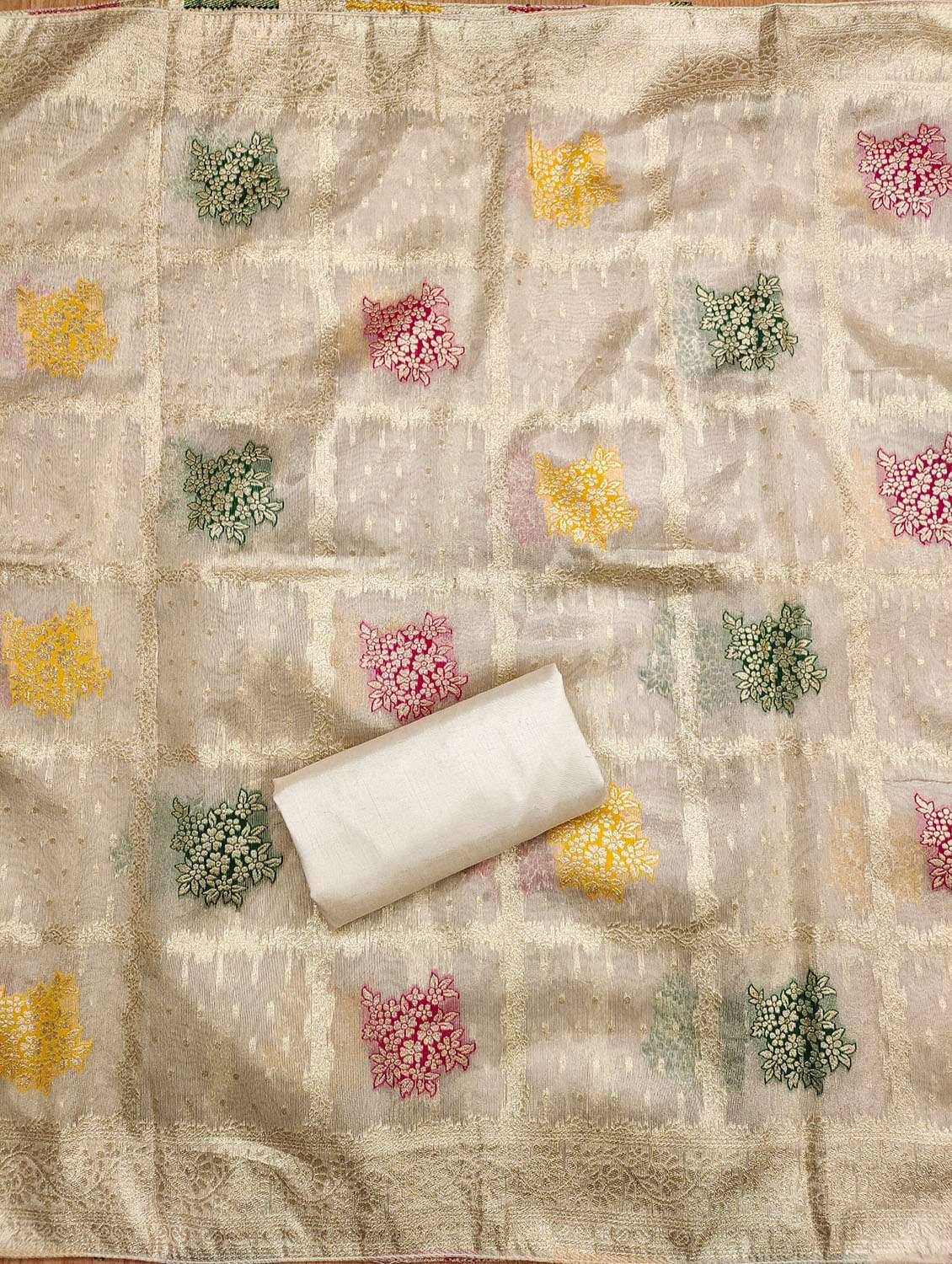 women floral embroidered unstitched suit set - 21974881 -  Standard Image - 2