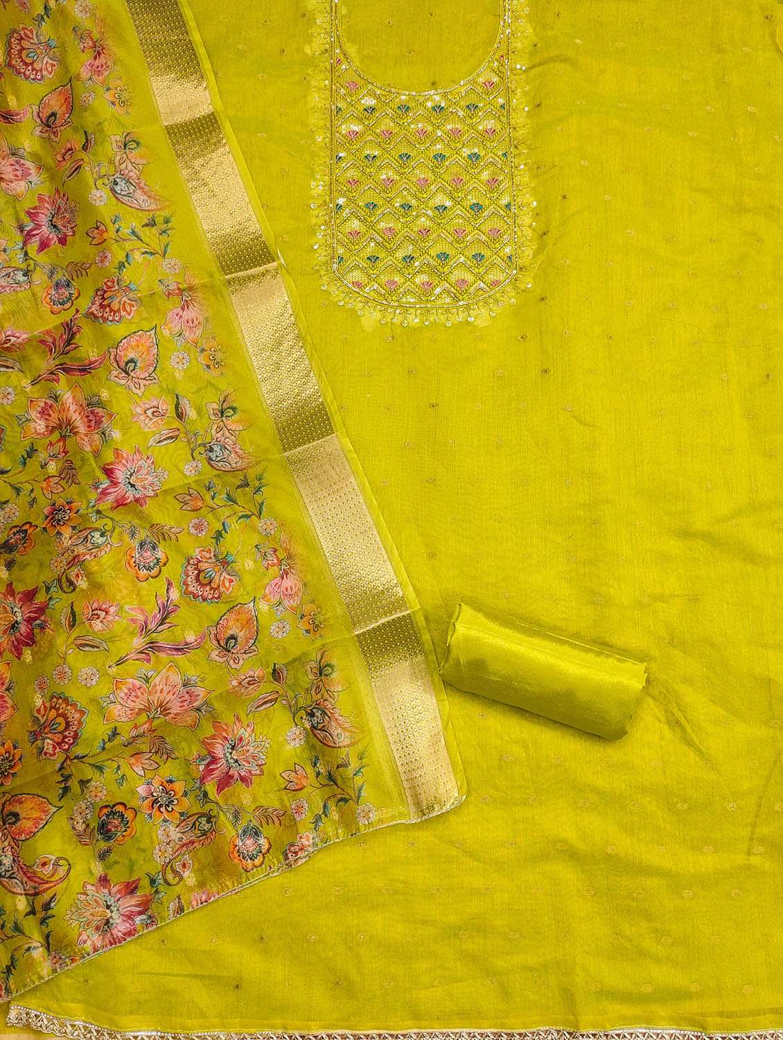 women self design embroidered unstitched suit set - 21974908 -  Standard Image - 2