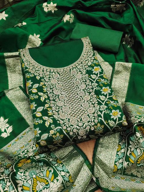 women floral embroidered unstitched suit set - 21975261 - Standard Image - 0