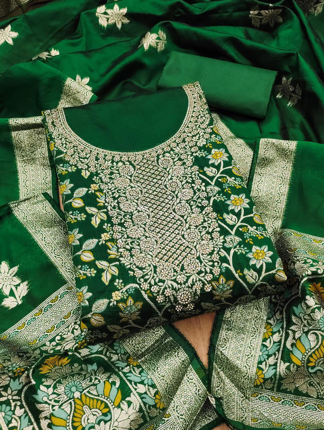 women floral embroidered unstitched suit set - 21975261 - Zoom Image - 0