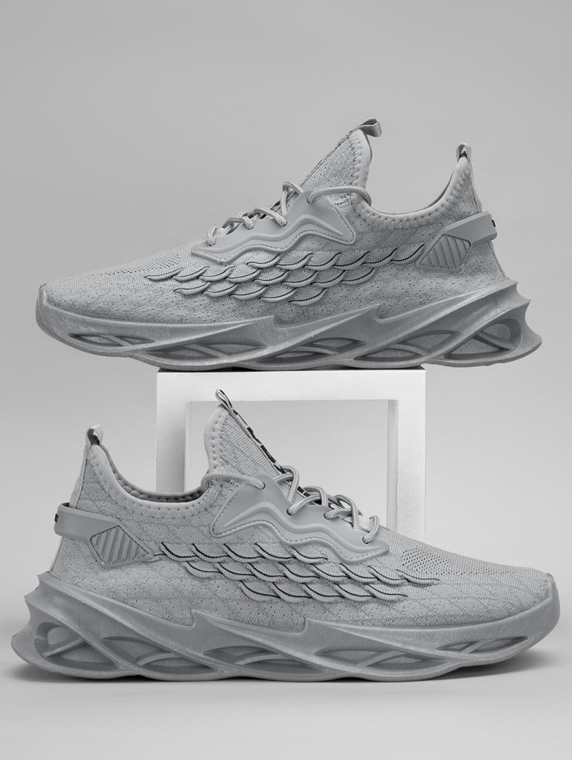 men grey lace up sneaker - 21975362 - Zoom Image - 0