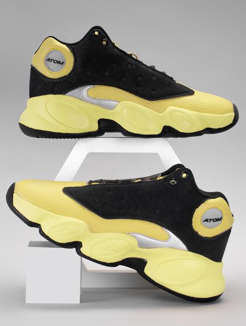 men yellow lace up sneaker - 21975461 -  Standard Image - 0
