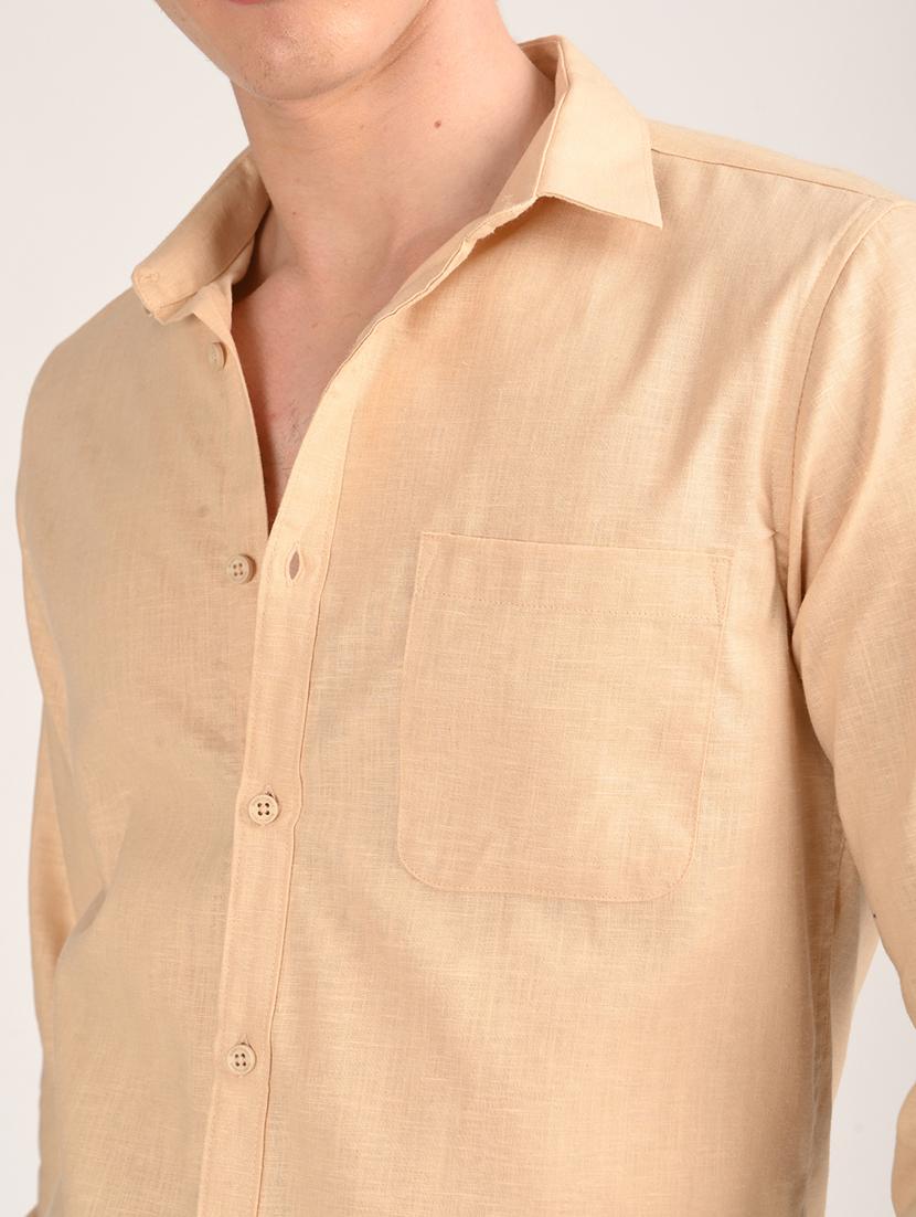 men solid long sleeve regular fit casual shirt - 21975528 - Standard Image - 2
