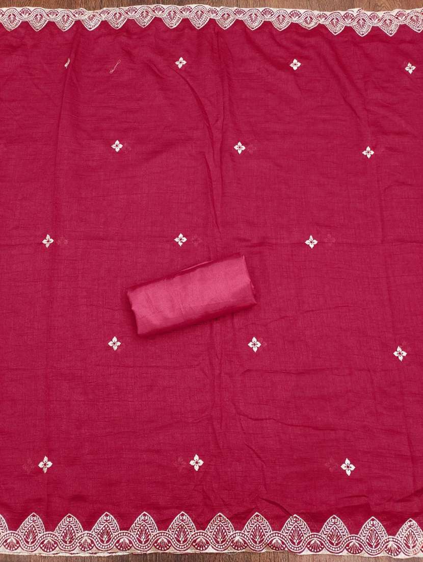 women solid with work embroidered unstitched suit set - 21975540 -  Standard Image - 2