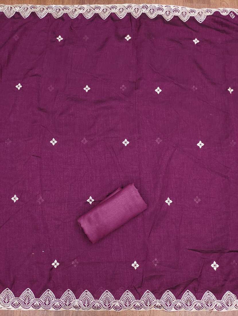 women solid with work embroidered unstitched suit set - 21975542 -  Standard Image - 2