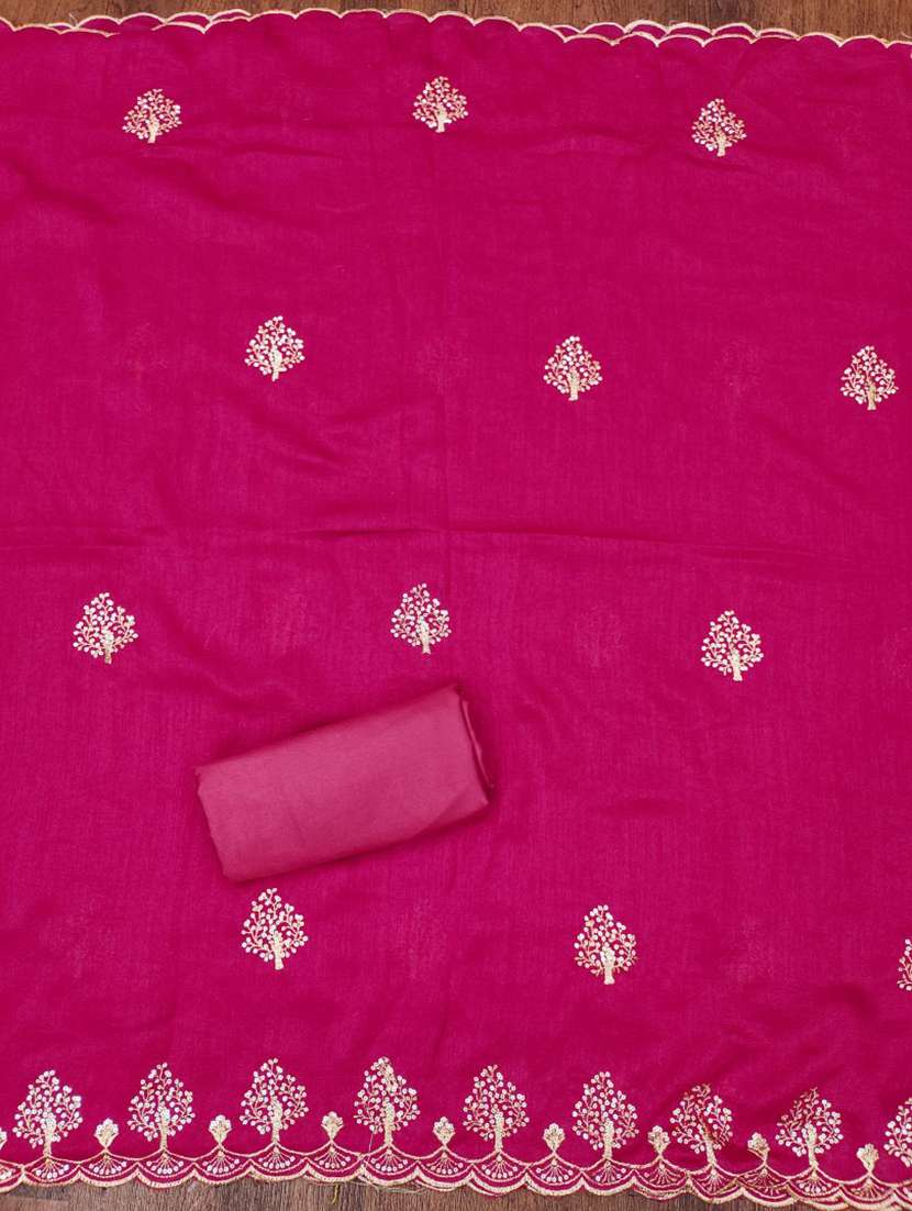 women solid with work embroidered unstitched suit set - 21975567 -  Standard Image - 2