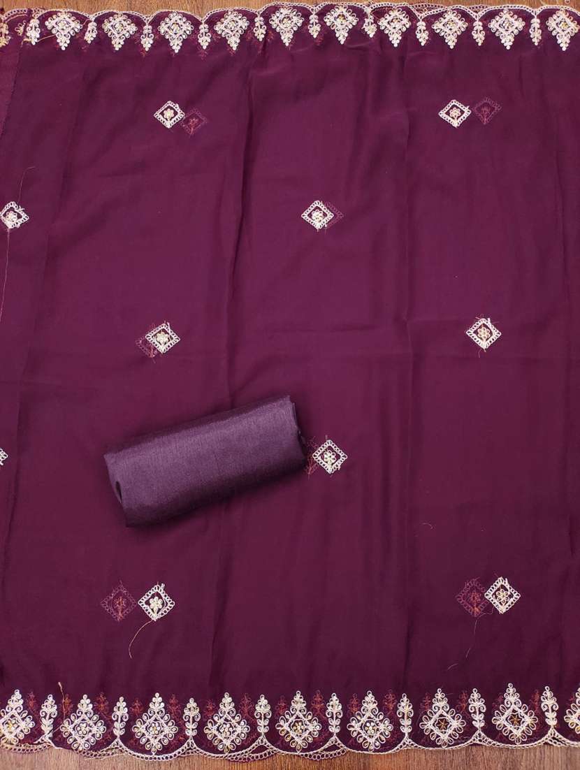 women solid with work embroidered unstitched suit set - 21975599 -  Standard Image - 2