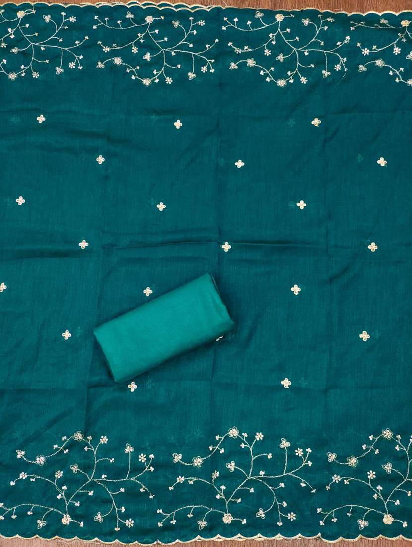 women solid with work embroidered unstitched suit set - 21975693 -  Standard Image - 2