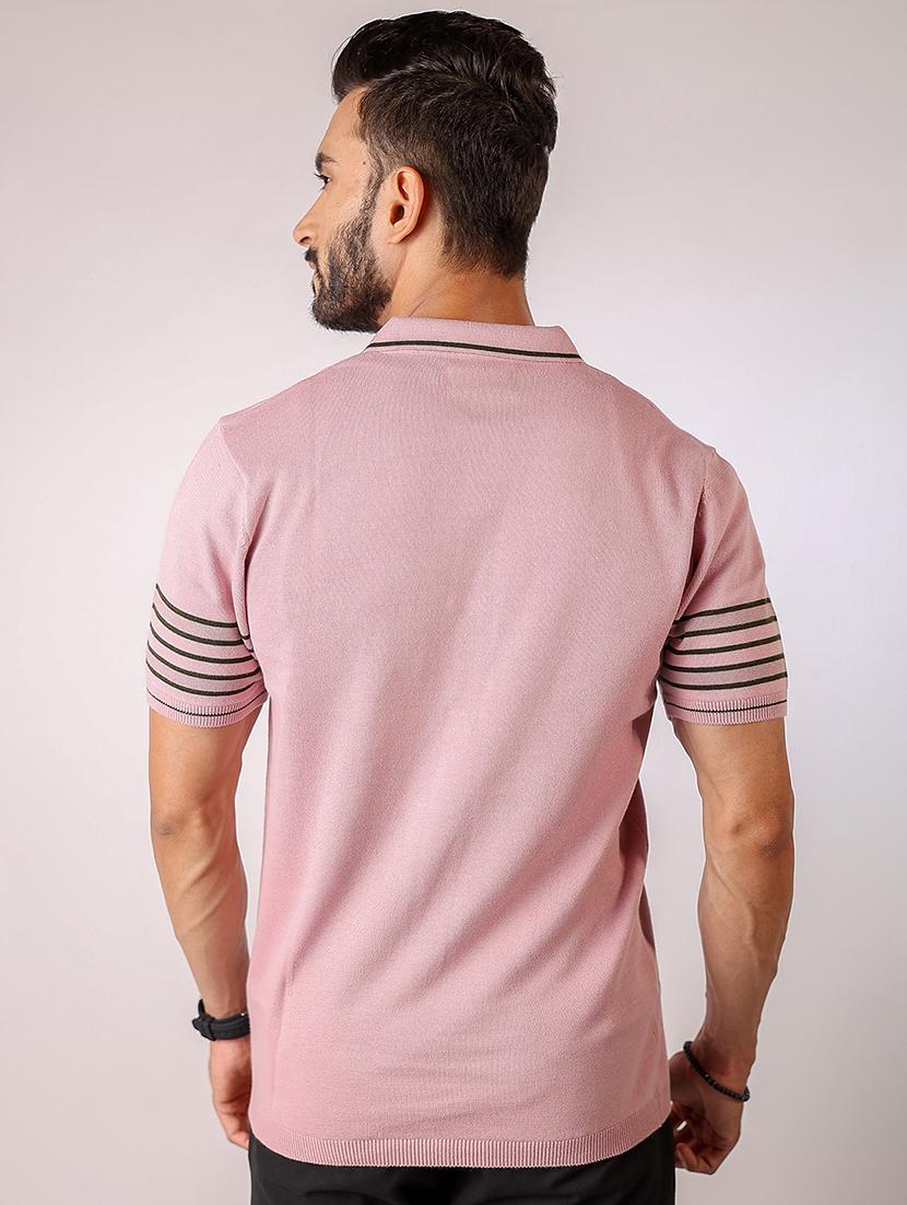 men striped short sleeve regular fit polo t-shirt - 21975722 - Standard Image - 2
