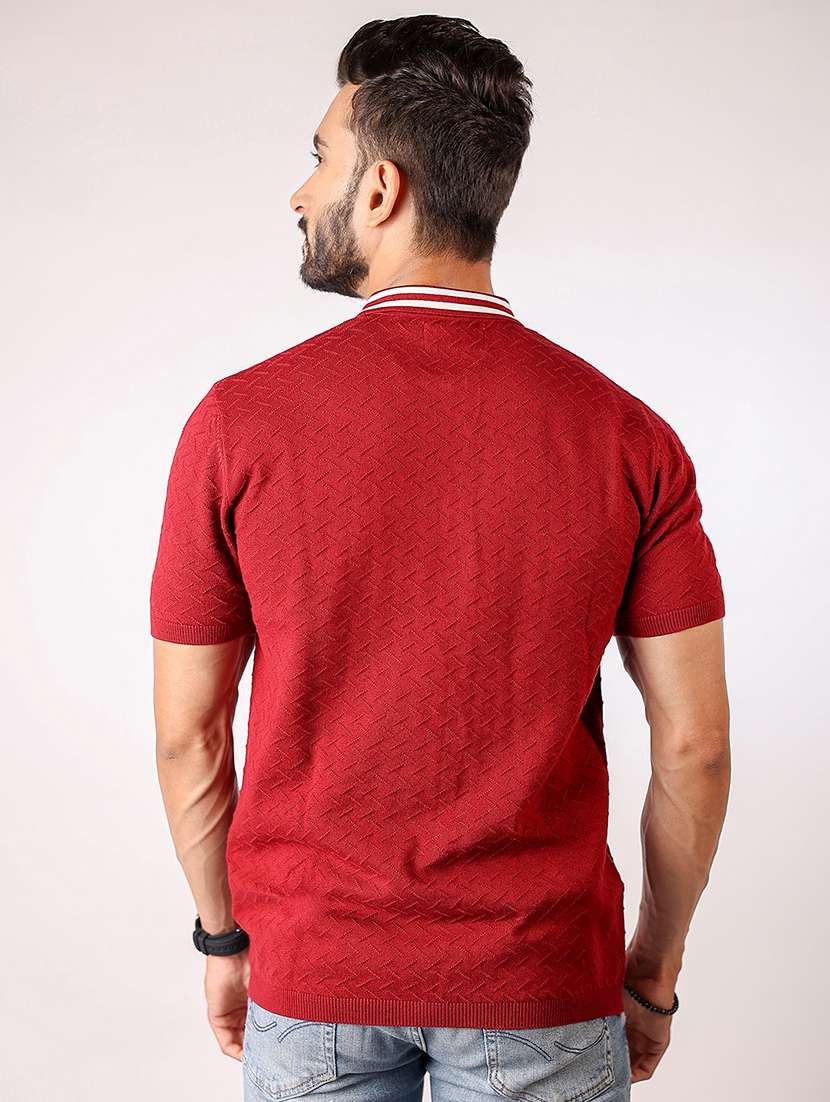 men self design short sleeve regular fit polo t-shirt - 21975723 - Standard Image - 2