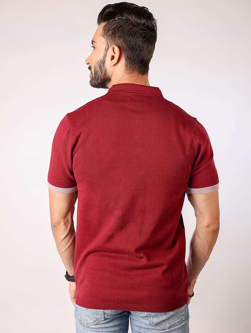 men solid short sleeve regular fit polo t-shirt - 21975740 -  Standard Image - 2