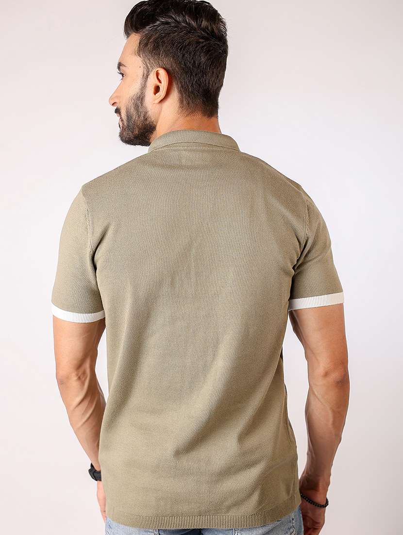 men tapered short sleeve polo t-shirt - 21975741 -  Standard Image - 2
