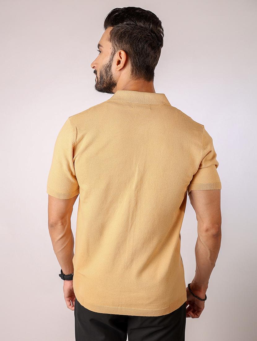 men solid short sleeve regular fit polo t-shirt - 21975747 - Standard Image - 2