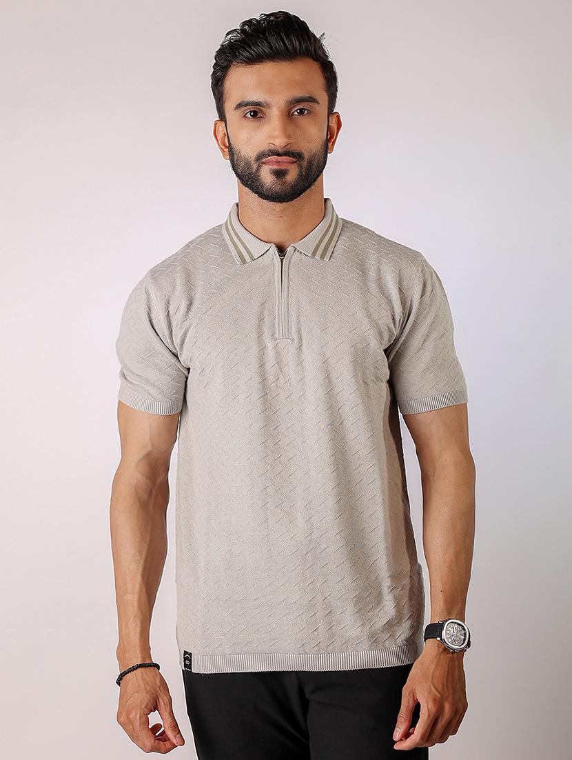men self design short sleeve regular fit polo t-shirt - 21975753 -  Zoom Image - 0