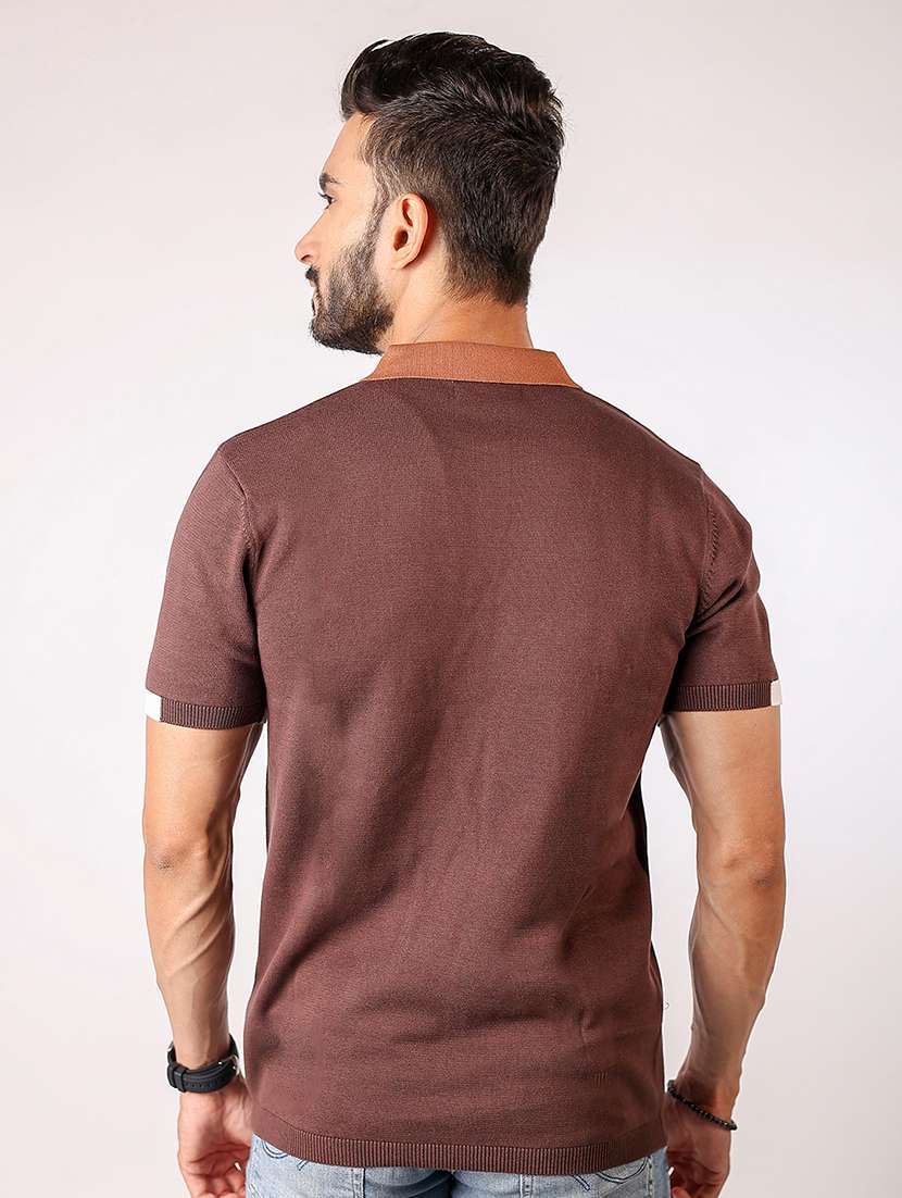 men solid short sleeve regular fit polo t-shirt - 21975767 - Standard Image - 2