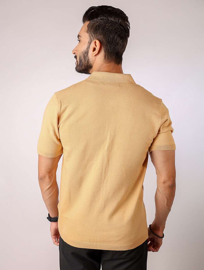 men solid short sleeve regular fit polo t-shirt - 21975776 -  Standard Image - 2