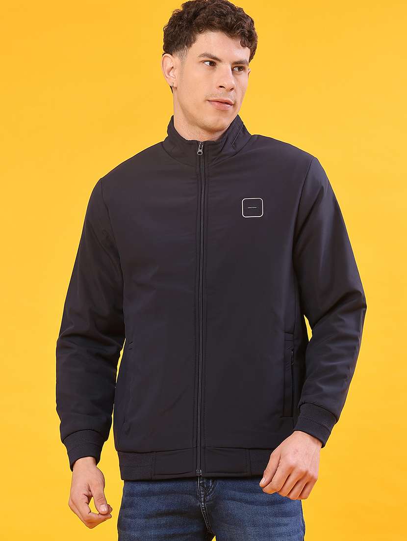 men solid long sleeve lightweight bomber jacket - 21975912 -  Standard Image - 2