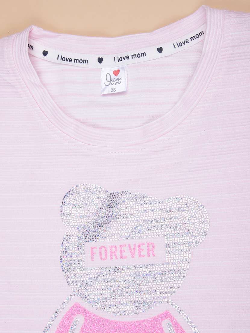 girls printed round neck skirt & top set  - 21975946 -  Standard Image - 2