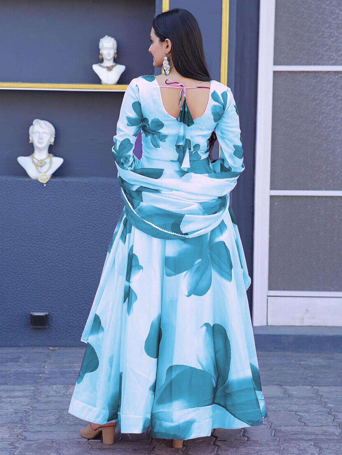 women floral printed long sleeve kurta dupatta set - 21976327 -  Standard Image - 2