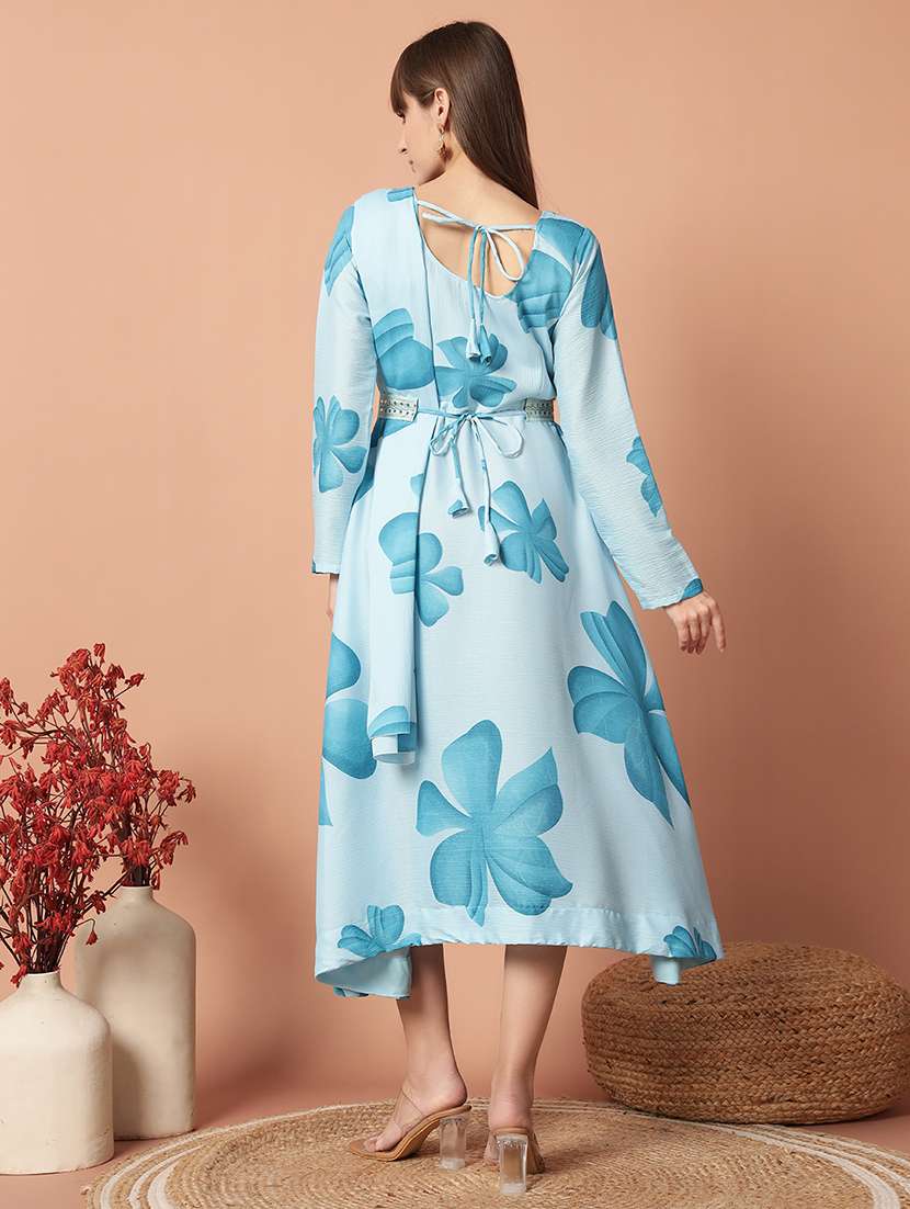 women floral printed long sleeve kurta dupatta set - 21976367 -  Standard Image - 2