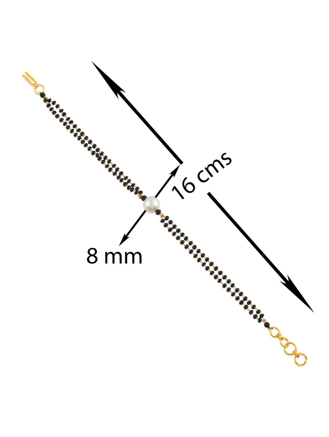 mangalsutra chain pearl bracelet women - 21976394 -  Standard Image - 2