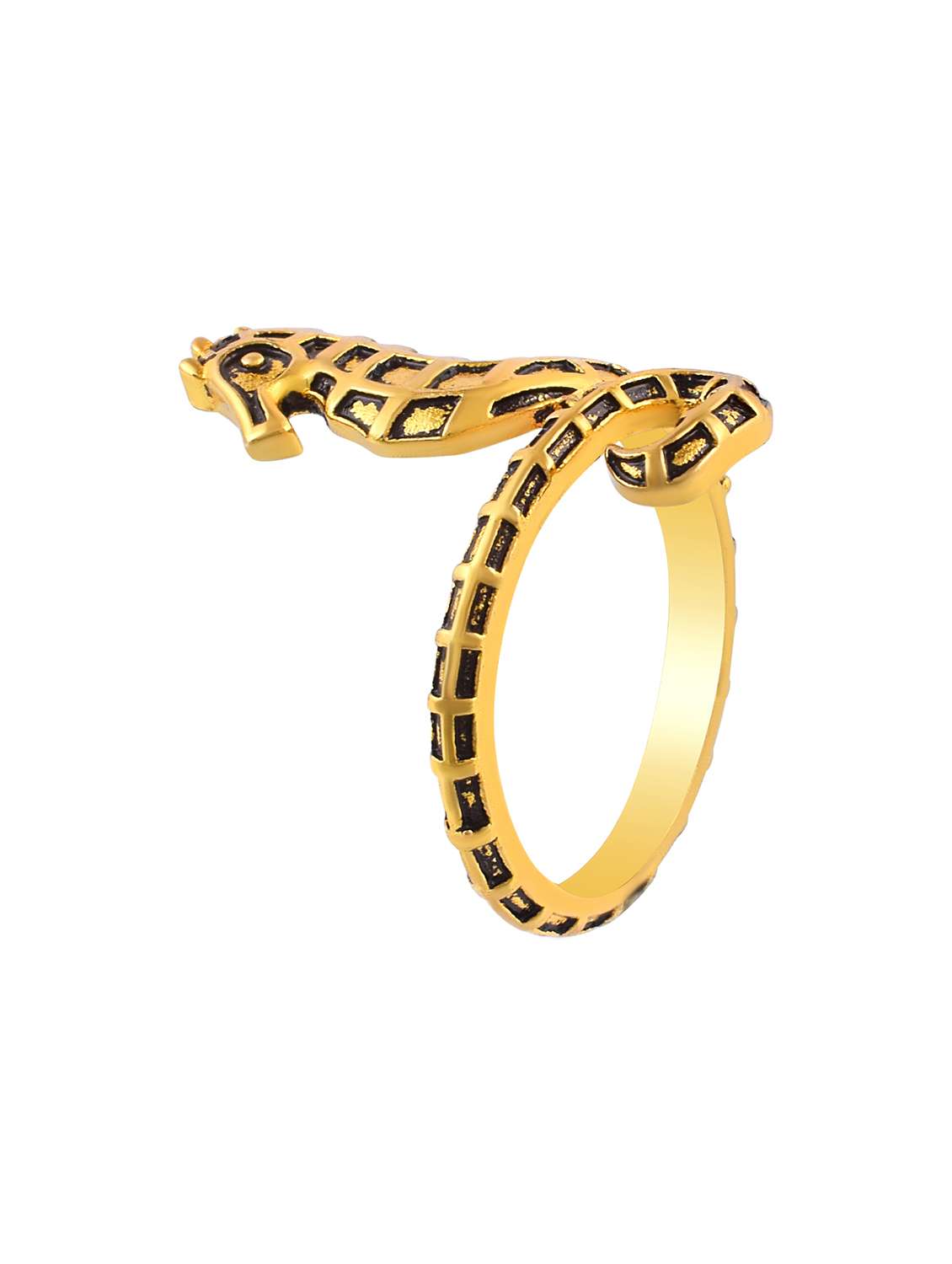 gold plated seahorse patterned statement ring - 21976543 -  Standard Image - 2