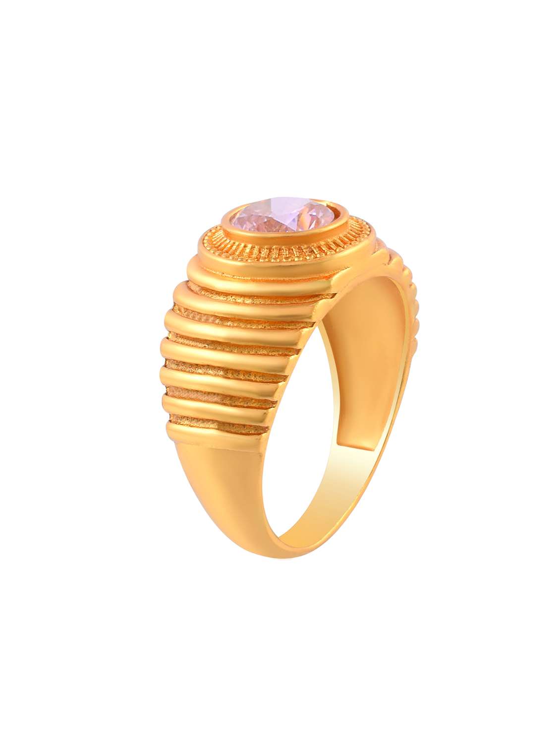 mne gold plated ring with stone - 21976546 -  Standard Image - 2
