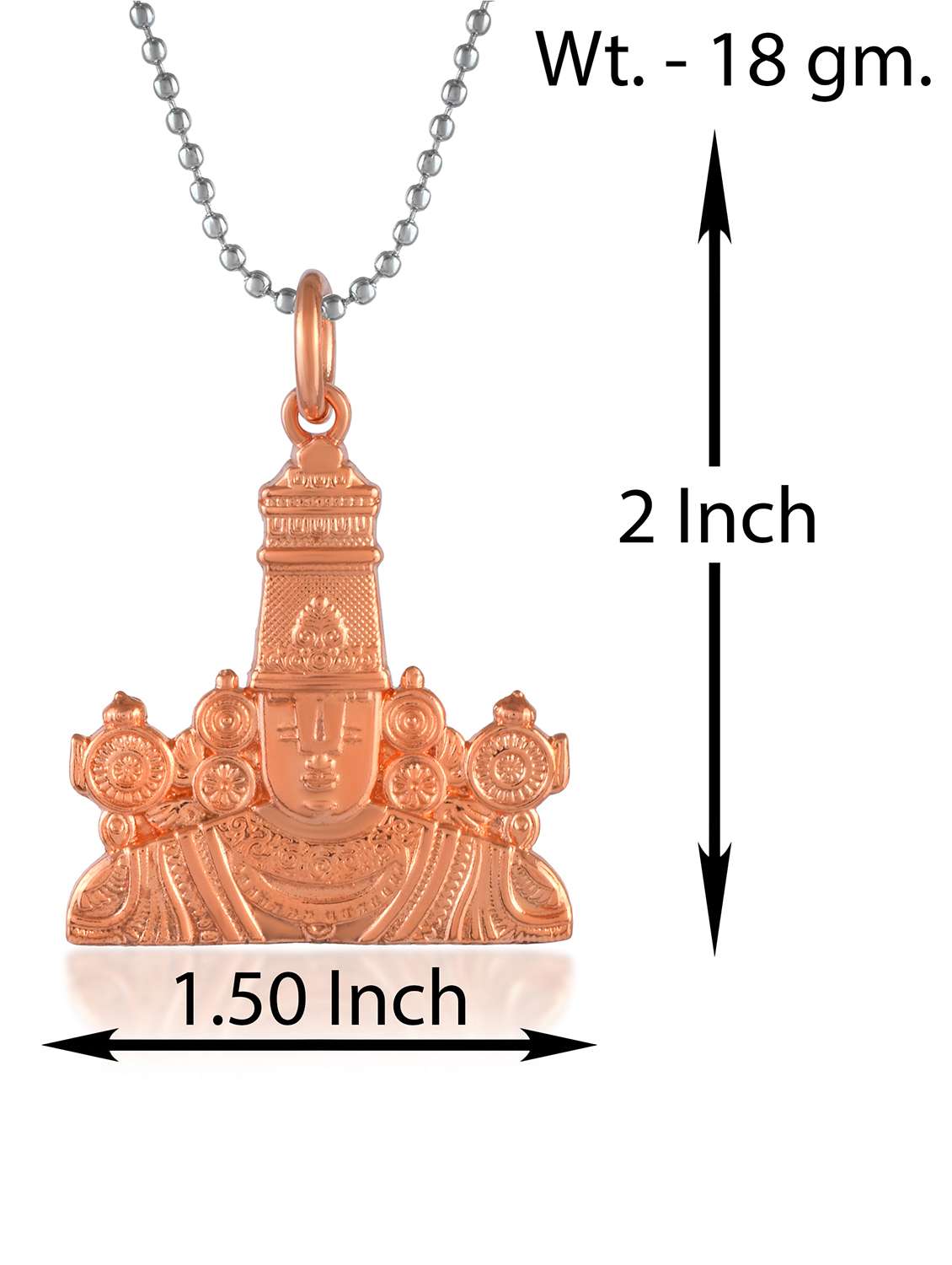 pure copper tirupati balaji pendant hindu spiritual - 21976557 -  Standard Image - 2