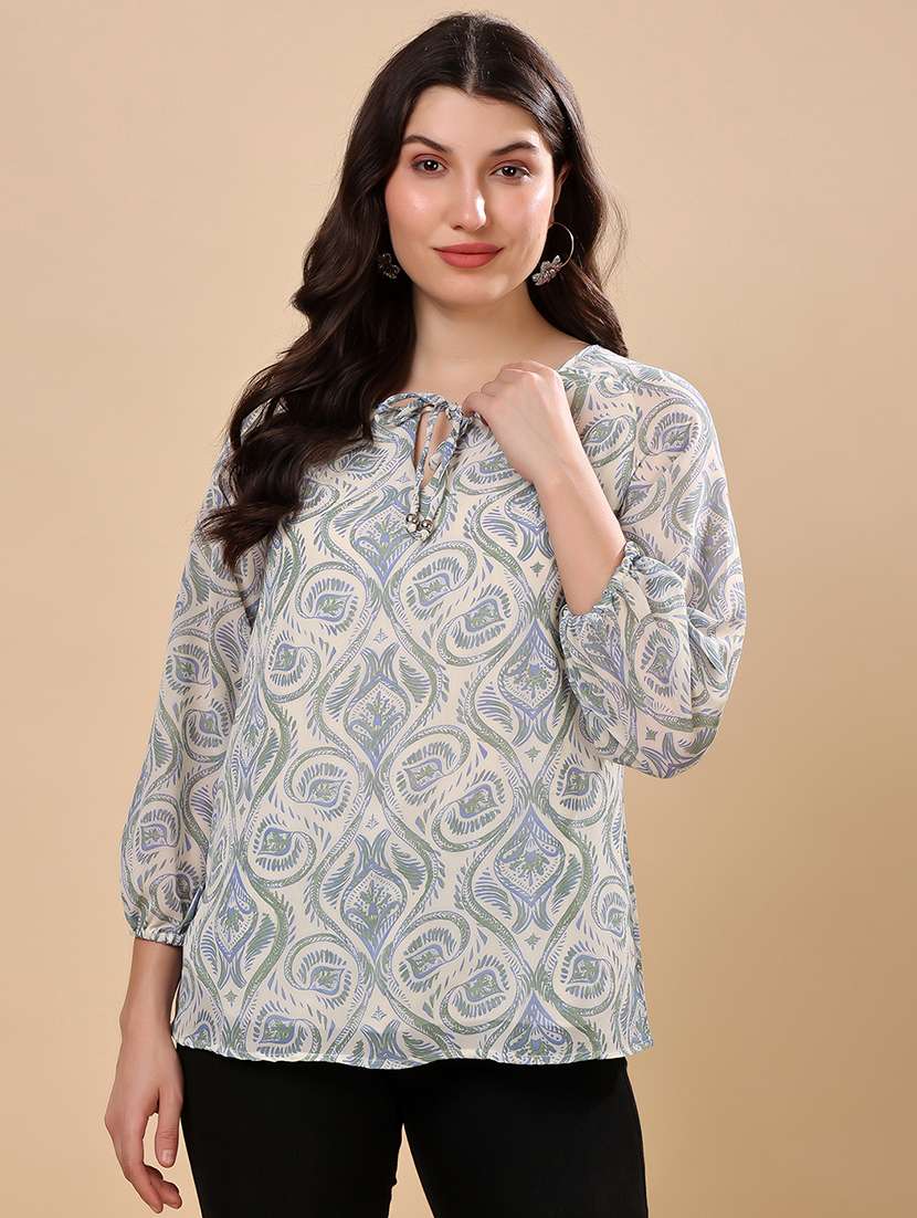 multi colored polyester crop top