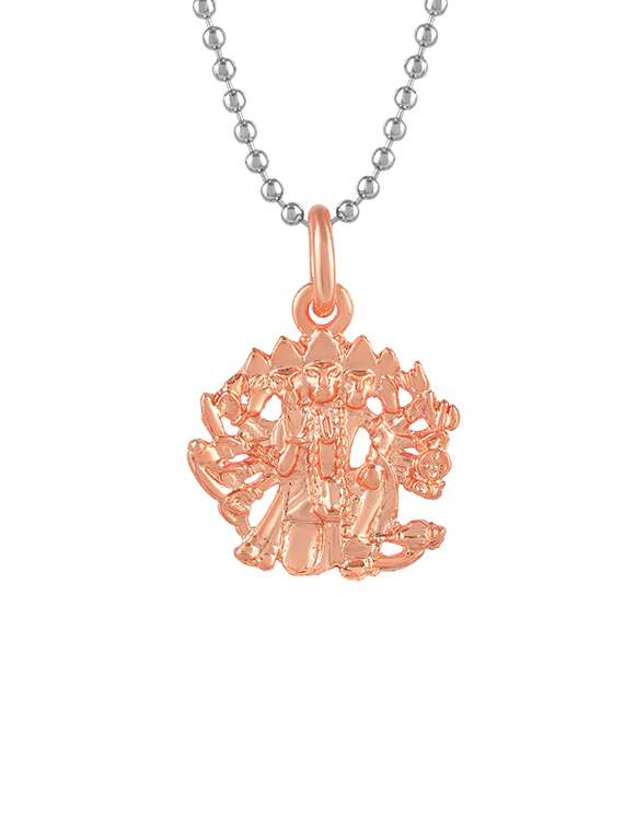 brass pure copper panchmukhi hanuman bajrang bali pendant - 21976627 -  Standard Image - 2