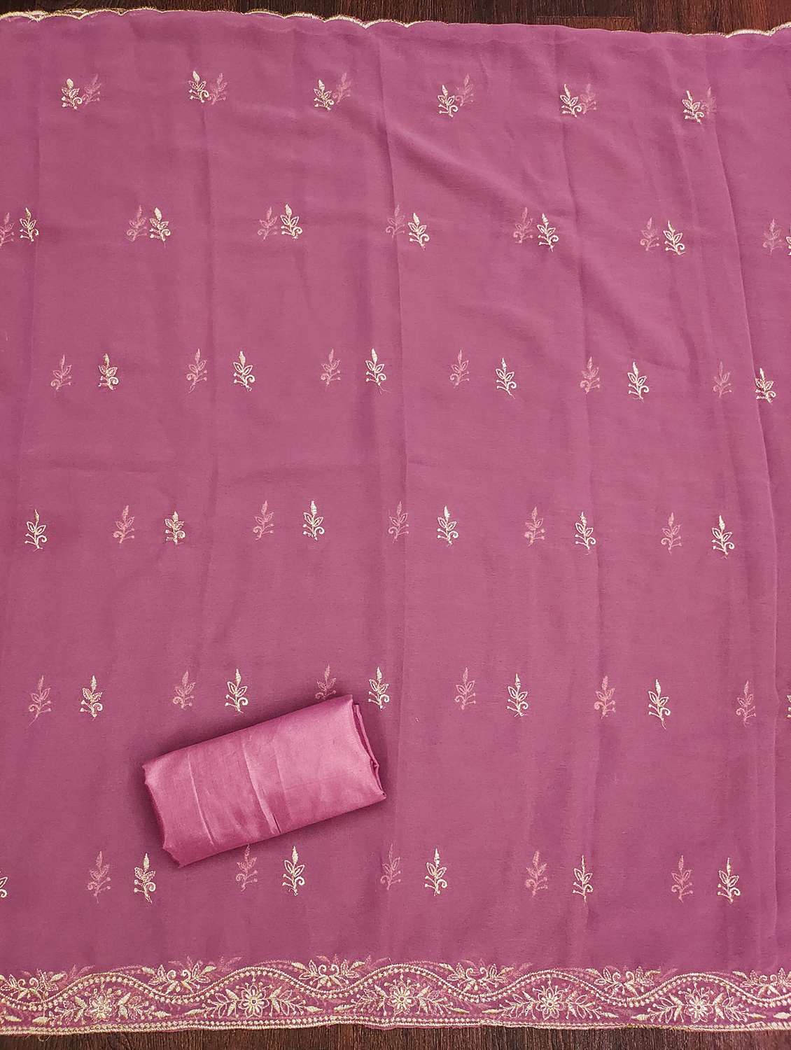 women solid with work embroidered unstitched suit set - 21976688 -  Standard Image - 2