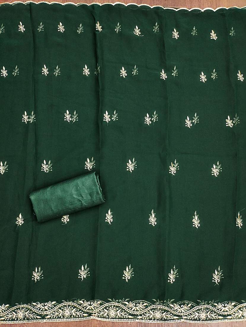 women solid with work embroidered unstitched suit set - 21976689 -  Standard Image - 2