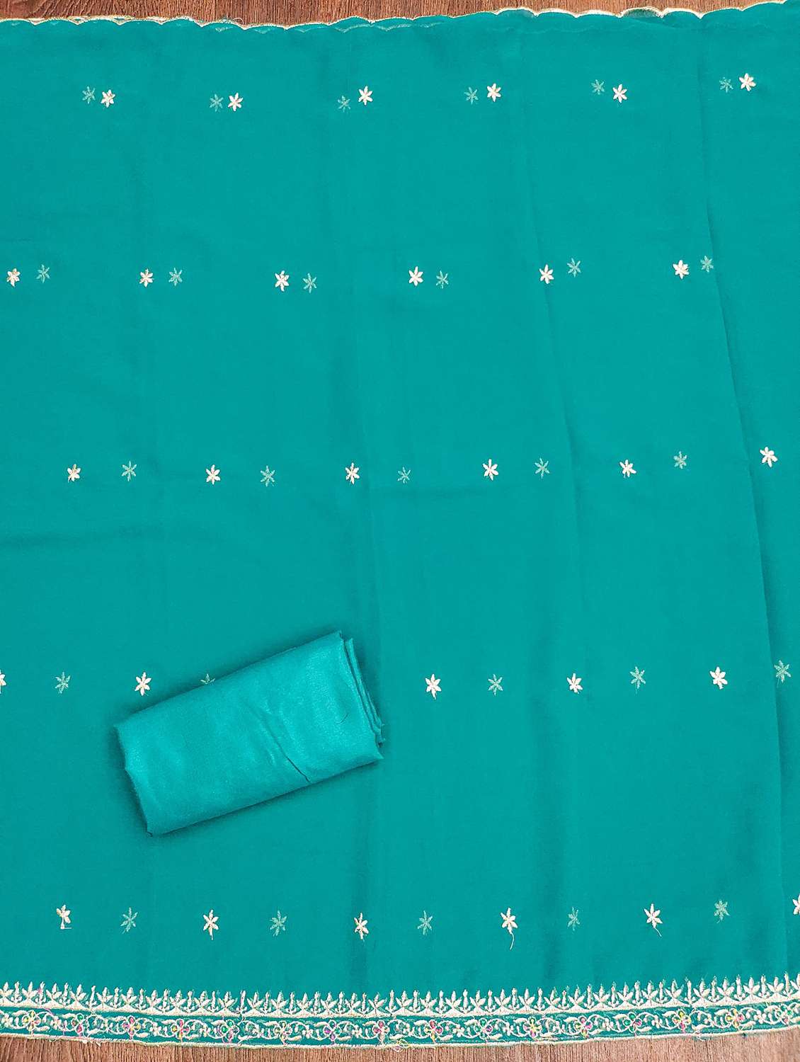 women solid with work embroidered unstitched suit set - 21976782 -  Standard Image - 2