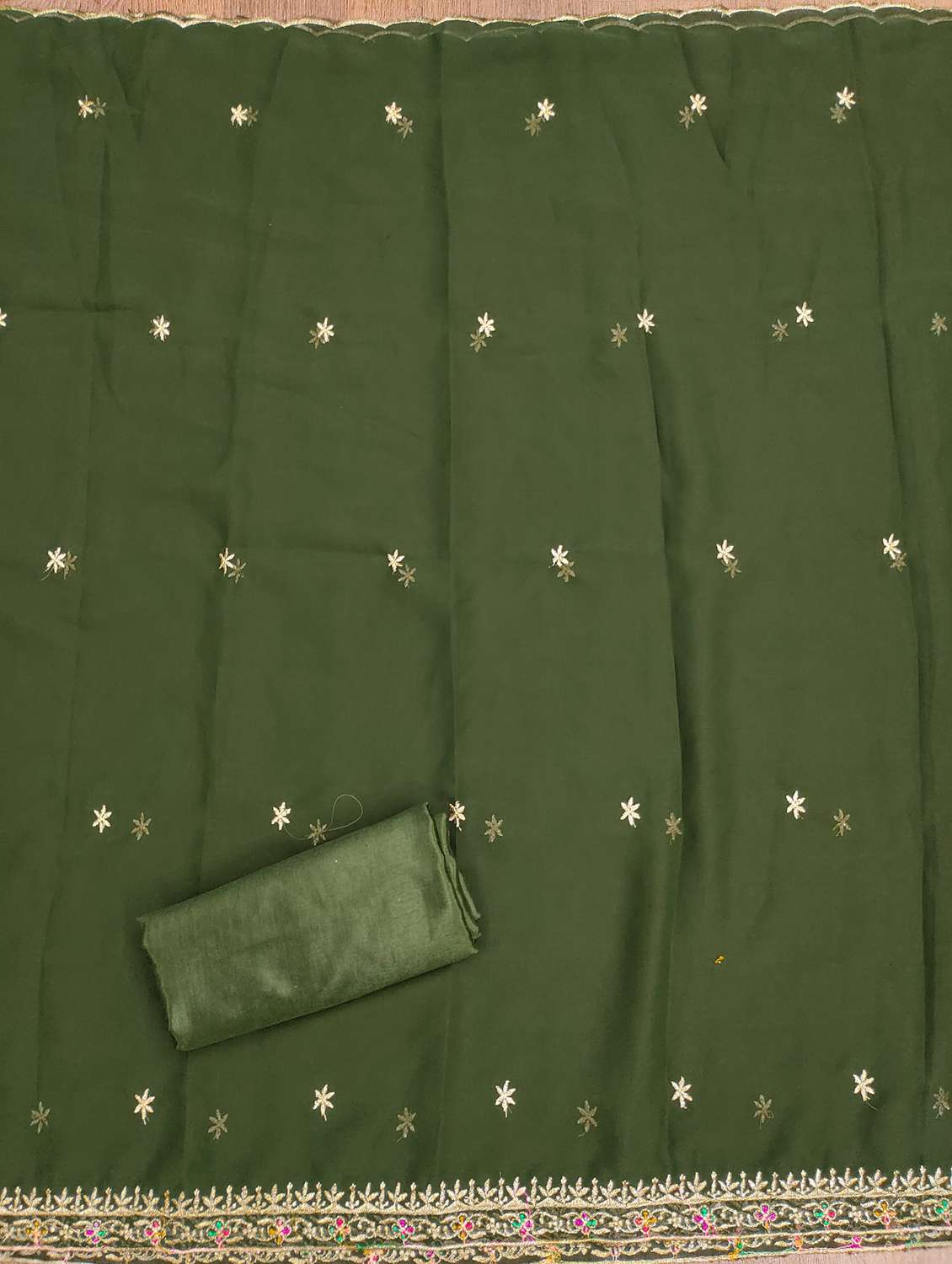 women solid with work embroidered unstitched suit set - 21976783 -  Standard Image - 2