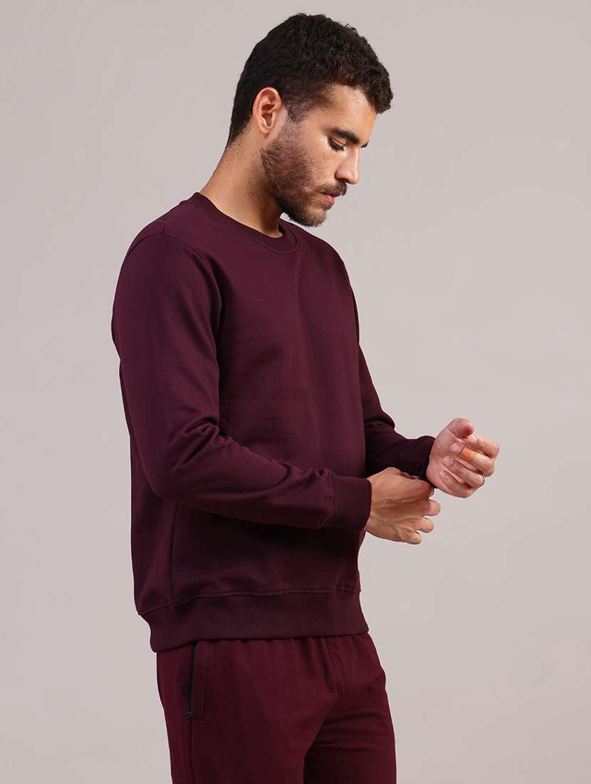 men solid long sleeve regular fit sweatshirt - 21977066 -  Standard Image - 2