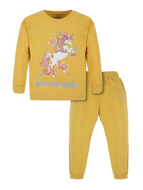 girls printed long sleeve full length set - 21977251 -  Standard Image - 0