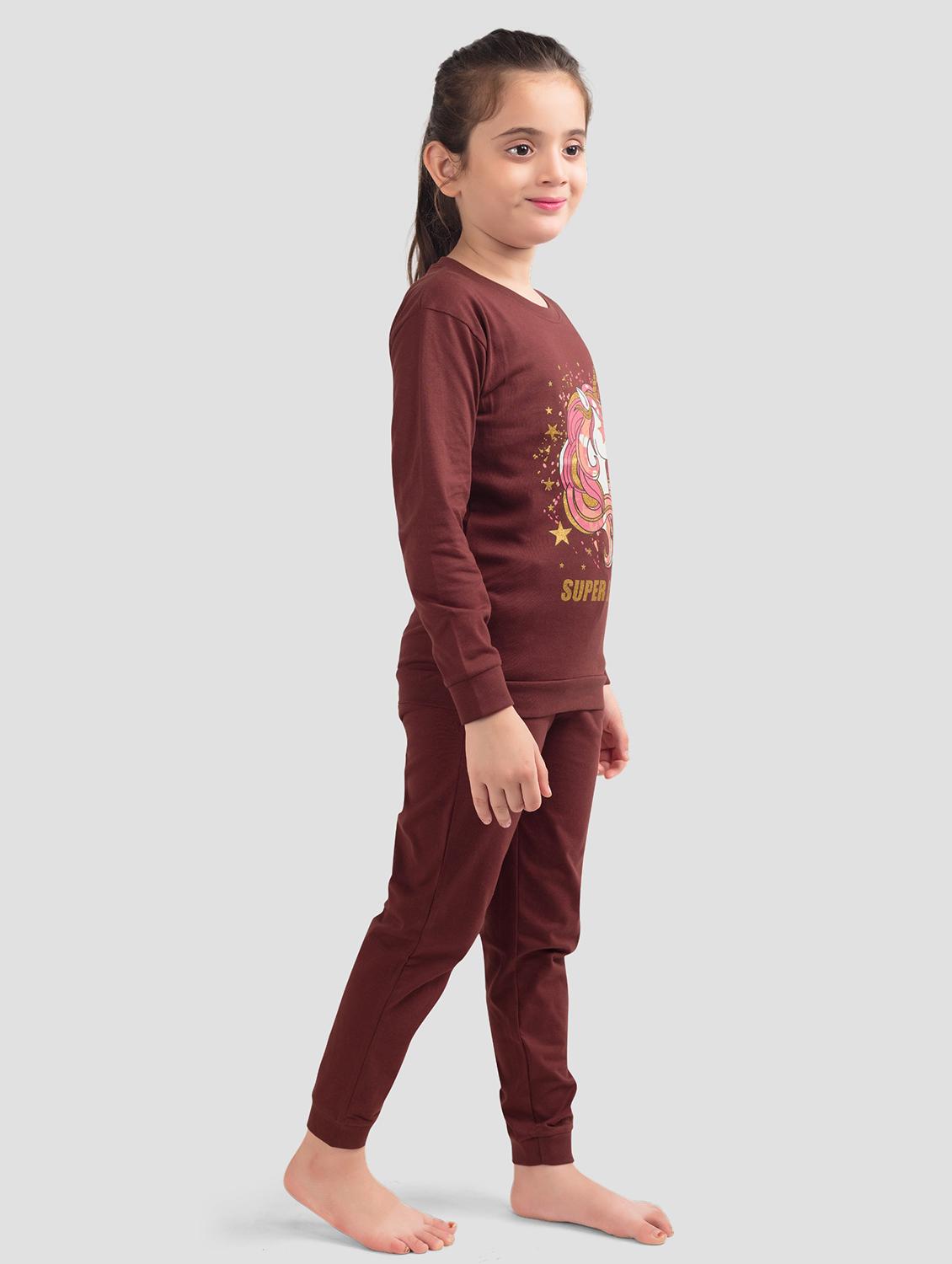 girls printed long sleeve full length set - 21977252 - Standard Image - 2