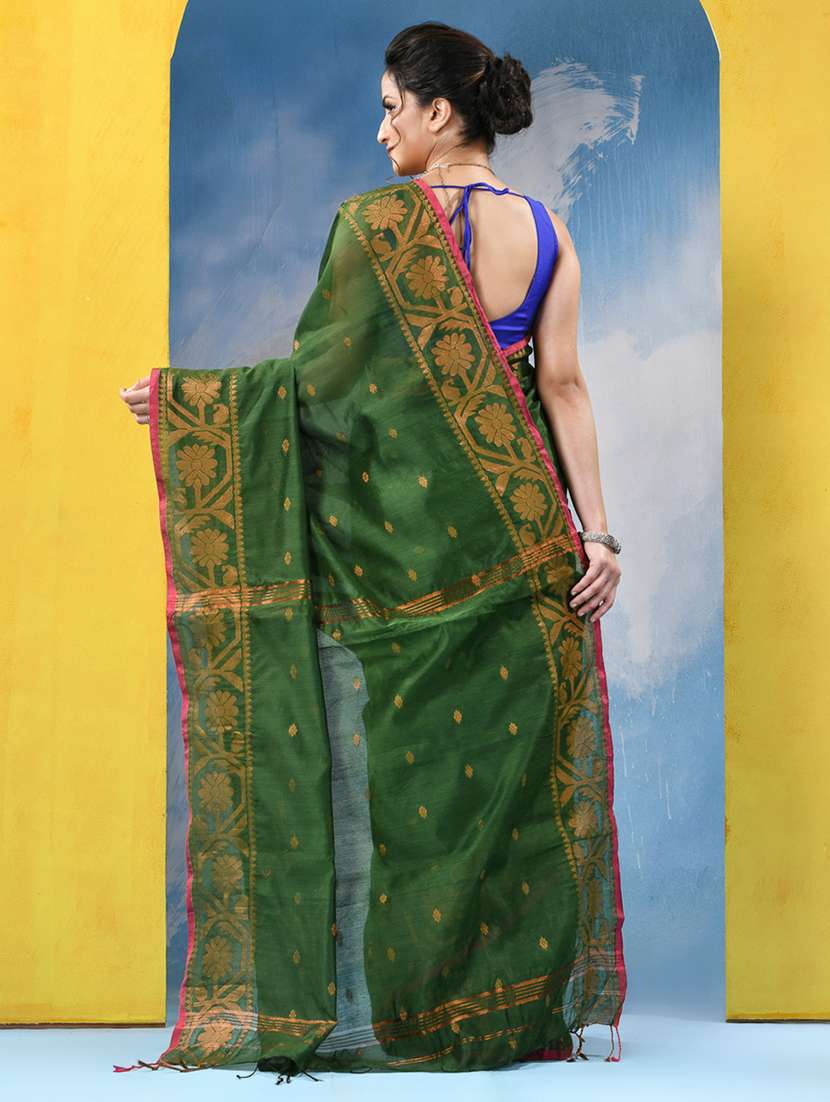 women self design handloom saree with blouse - 21977342 -  Standard Image - 2