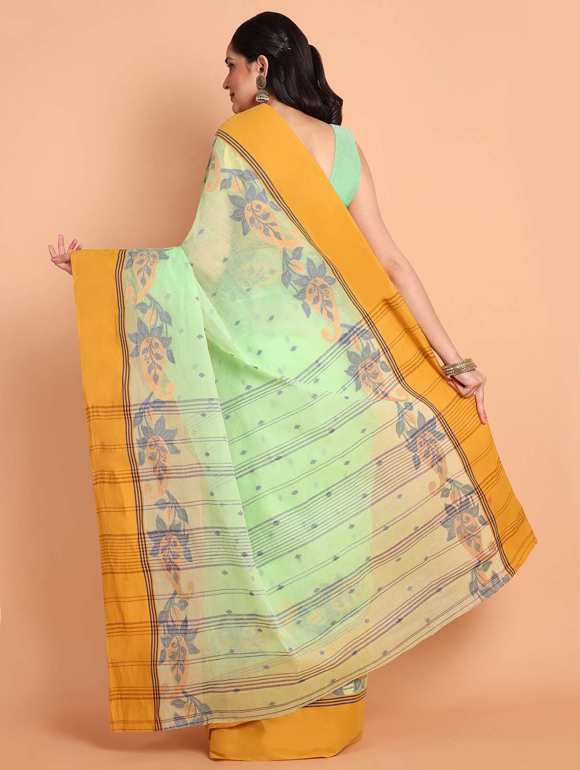 women self design handloom saree - 21977433 - Standard Image - 2